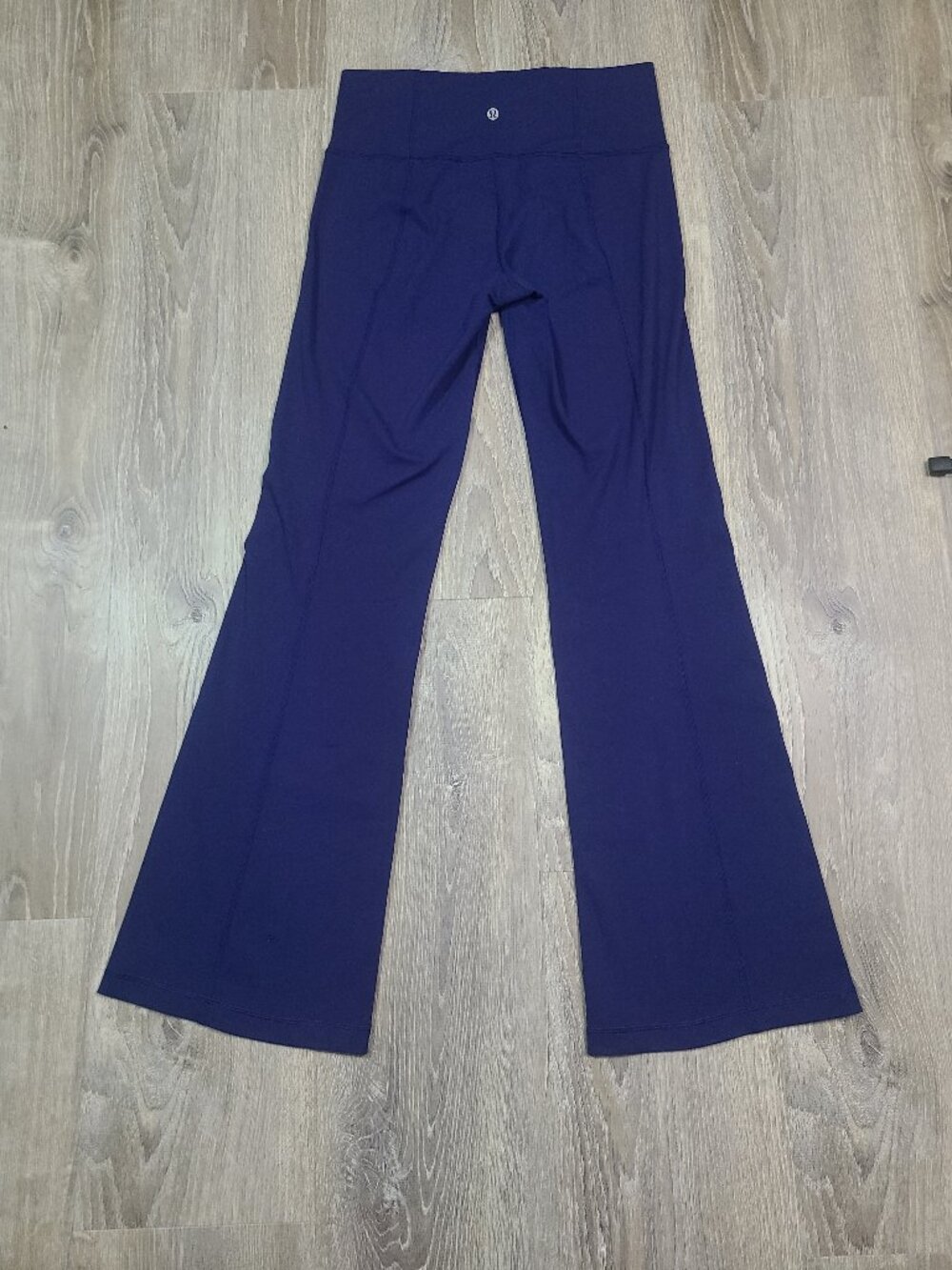 Lululemon Navy Blue Groove Nulu High Rise Flared Yoga Pants - Best for Size 8/10